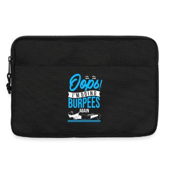 Oops! I'm doing burpees again - Laptop bag 13" - black - Front