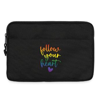 Pride Month - Folge deinem Herzen - Laptoptasche 13" - Schwarz - Vorne