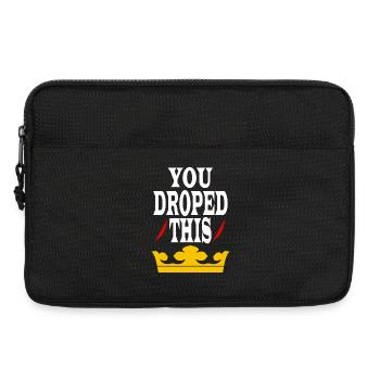 You dropped this crown King/Queen - Laptop bag 13" - black - Front