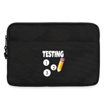 Test 123 mit Bleistift - Laptoptasche 13" - Schwarz - Vorne