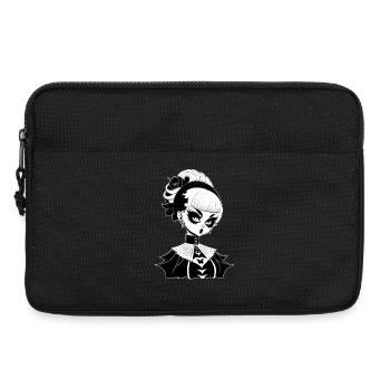 Sorcière gothique, sorcellerie gothique - Sacoche pour ordinateur portable 13 pouces - noir - Devant
