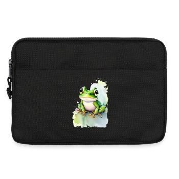 Grenouille - Sacoche pour ordinateur portable 13 pouces - noir - Devant