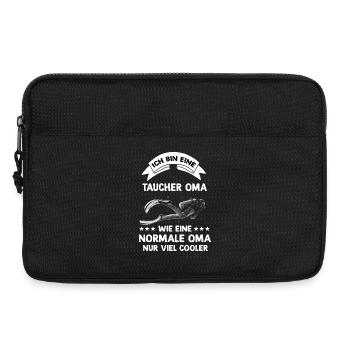 Taucher Oma - Laptoptasche 13" - Schwarz - Vorne