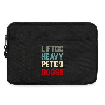 Lift Heavy Pets Dogs - Laptop bag 13" - black - Front