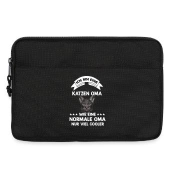 Katzen Oma Design - Laptoptasche 13" - Schwarz - Vorne