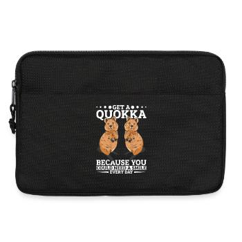 Holen Sie sich einen Quokka - Laptoptasche 13" - Schwarz - Vorne