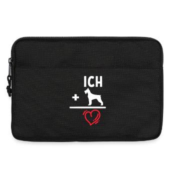 Chien, Cœur, Animal câlin, Animaux domestiques, Animal préféré - Sacoche pour ordinateur portable 13 pouces - noir - Devant