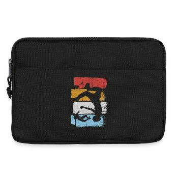 Stripes Sunset Diver Silhouette - Laptoptasche 13" - Schwarz - Vorne