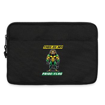 Jamaika Löwen das ist meine Flagge - Laptoptasche 13" - Schwarz - Vorne