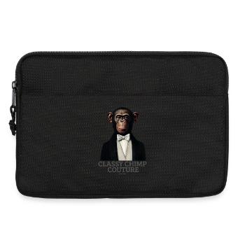 Classy Chimp Couture | Elegant Monkey in Tuxedo - Laptop bag 13" - black - Front