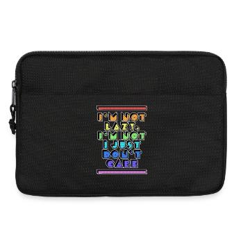 Anyway, cool saying, attitude doesn't matter to me - Laptop bag 13" - black - Front