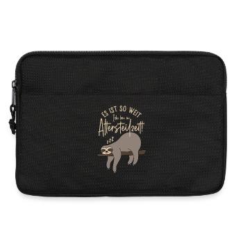 Faultier Es ist so weit Ich bin in Altersteilzeit - Laptoptasche 13" - Schwarz - Vorne