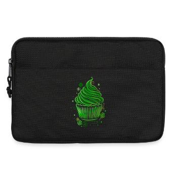 Muffin Cupcake de la Saint-Patrick - Sacoche pour ordinateur portable 13 pouces - noir - Devant