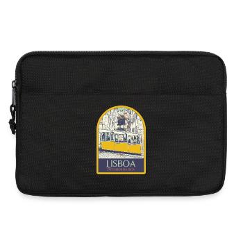 Illustration Bica funicular, Lisbon - Laptop bag 13" - black - Front