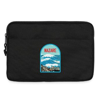 Nazaré in Portugal: Surfers & Big Waves - Laptop bag 13" - black - Front