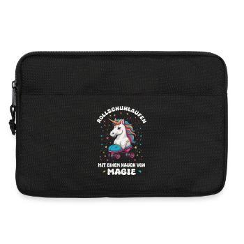 Licorne Roller Skating - Sacoche pour ordinateur portable 13 pouces - noir - Devant