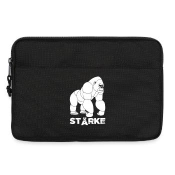 Gorilla-Stärke - Laptoptasche 13" - Schwarz - Vorne
