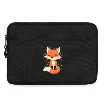 Fuchs mit Sternen - Laptoptasche 13" - Schwarz - Vorne