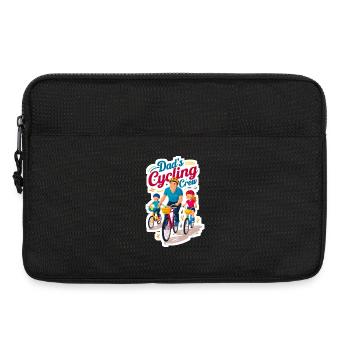 Dad's Cycling Crew Illustration - Laptop bag 13" - black - Front