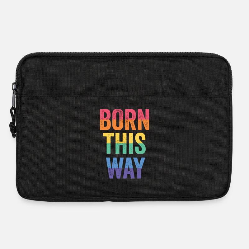 LGBT Pride Month - So geboren - Laptoptasche 13" - Schwarz