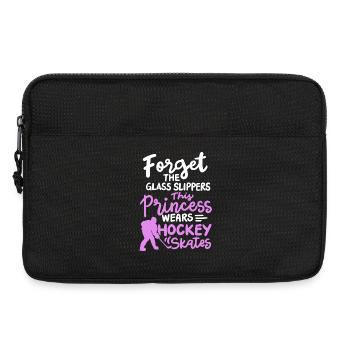 Eishockey Mädchen Hockey Schlittschuhe - Laptoptasche 13" - Schwarz - Vorne