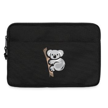 Koala Bear Comic Animal Australia Nature Cartoon Logo - Laptop bag 13" - black - Front
