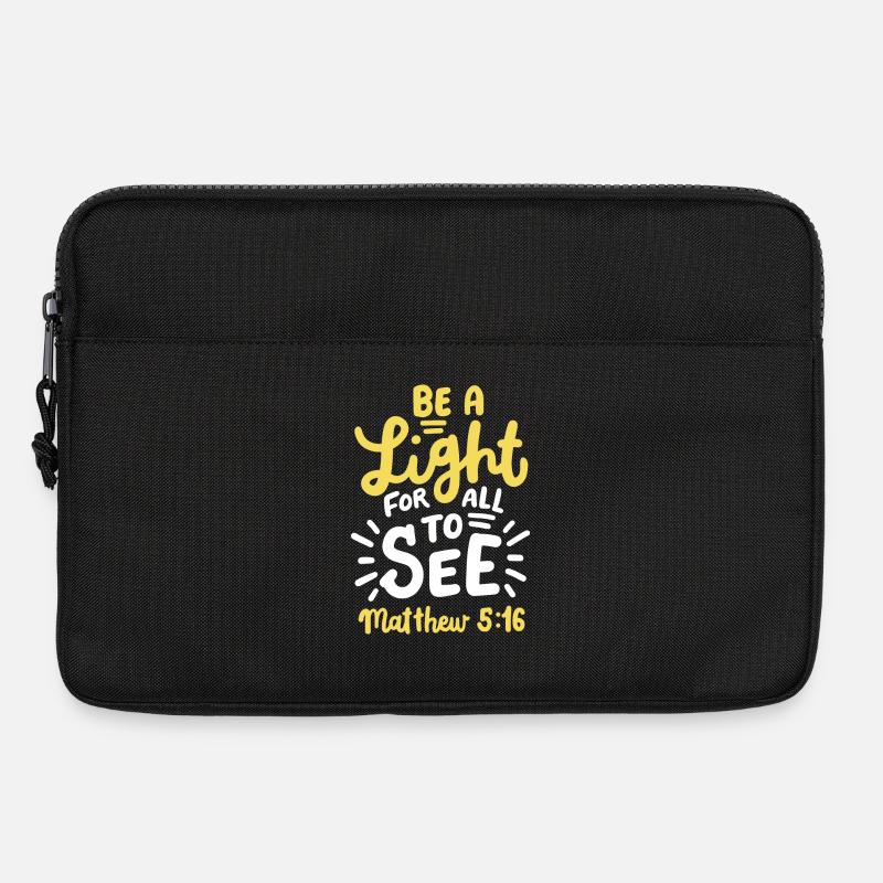 Christlich Bibelvers Motivation - Laptoptasche 13" - Schwarz