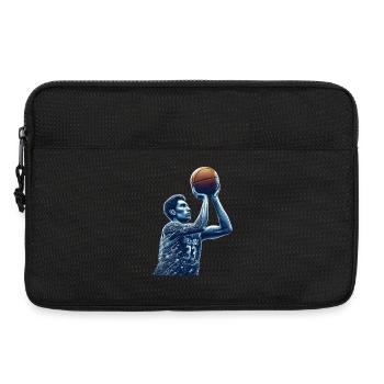 Basketball -Éclaboussure de Talent - Sacoche pour ordinateur portable 13 pouces - noir - Devant