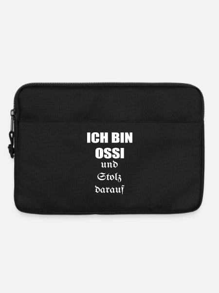 ich bin Ossi und Stolz darauf - Laptoptasche 13" - Schwarz