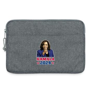 KAMALA 2024, KAMALA HARRIS FOR PRESIDENT - Laptop bag 13" - heather grey - Front
