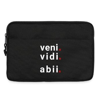 veni vidi abii Ich kam, ich sah, ich ging. - Laptoptasche 13" - Schwarz - Vorne