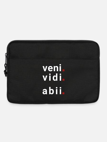 veni vidi abii I came, I saw, I went. - Laptop bag 13" - black