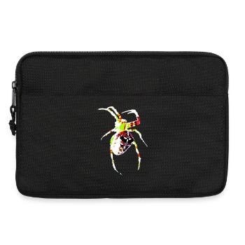Spider in bright colors - Laptop bag 13" - black - Front