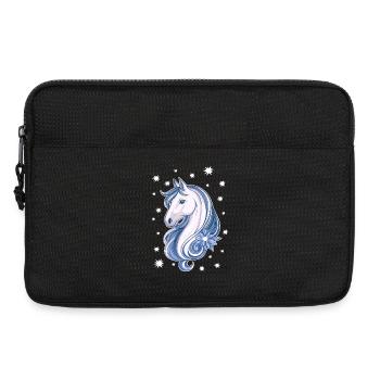 Cheval avec des étoiles - Sacoche pour ordinateur portable 13 pouces - noir - Devant