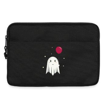 Happy Halloween Ghost with Balloon - Laptop bag 13" - black - Front