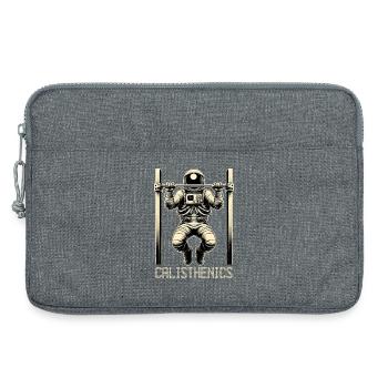 Calisthenics Astronaut Pull-ups Gift - Laptop bag 13" - heather grey - Front