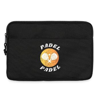 Eat Sleep Padel Repeat - Cadeau Sport de Raquette Cool - Sacoche pour ordinateur portable 13 pouces - noir - Devant