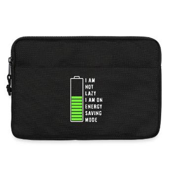 I am not lazy - Laptoptasche 13" - Schwarz - Vorne