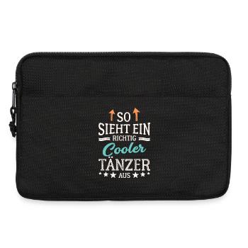 So sieht ein richtig cooler Tänzer aus - Laptoptasche 13" - Schwarz - Vorne