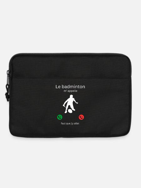 Badminton is calling me, I have to go! - Laptop bag 13" - black