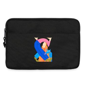 Verknotet mit dem Leben - Laptoptasche 13" - Schwarz - Vorne