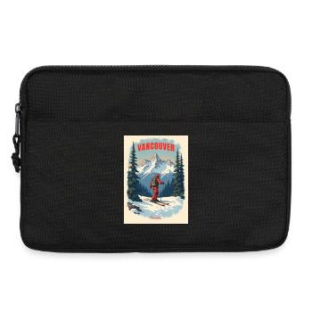 Paysages de montagne de Vancouver - Sacoche pour ordinateur portable 13 pouces - noir - Devant