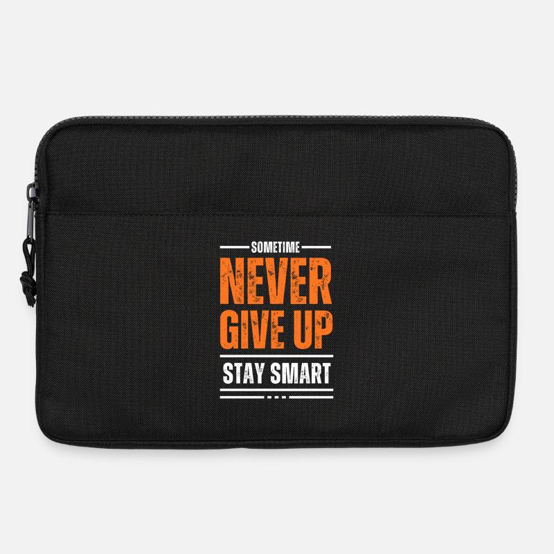Gib niemals auf, bleib klug. - Laptoptasche 13" - Schwarz