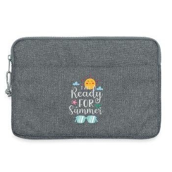 I am Ready for Summer - Laptop bag 13" - heather grey - Front