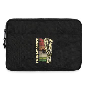 I’m In My Office – Kletterer & Outdoor Felsen - Laptoptasche 13" - Schwarz - Vorne