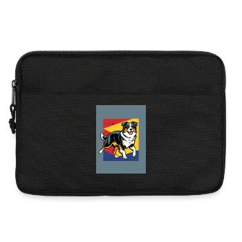 Australischer Schäferhund - Laptoptasche 13" - Schwarz - Vorne