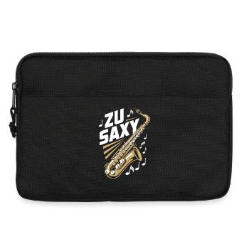 Zu Saxy Saxophon Saxophonist - Laptoptasche 13" - Schwarz - Vorne