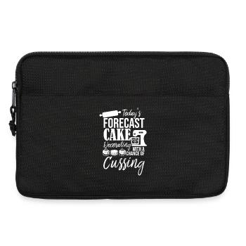 Todays Forecast Cake Decorating - Laptop bag 13" - black - Front