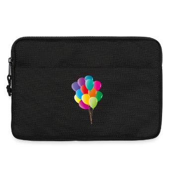 Fröhliche bunte Luftballons in kräftigen Farben - Laptoptasche 13" - Schwarz - Vorne