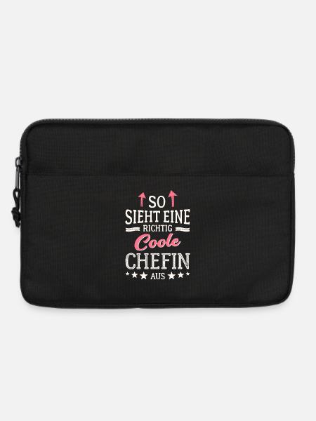 So sieht eine richtig coole Chefin aus - Laptoptasche 13" - Schwarz